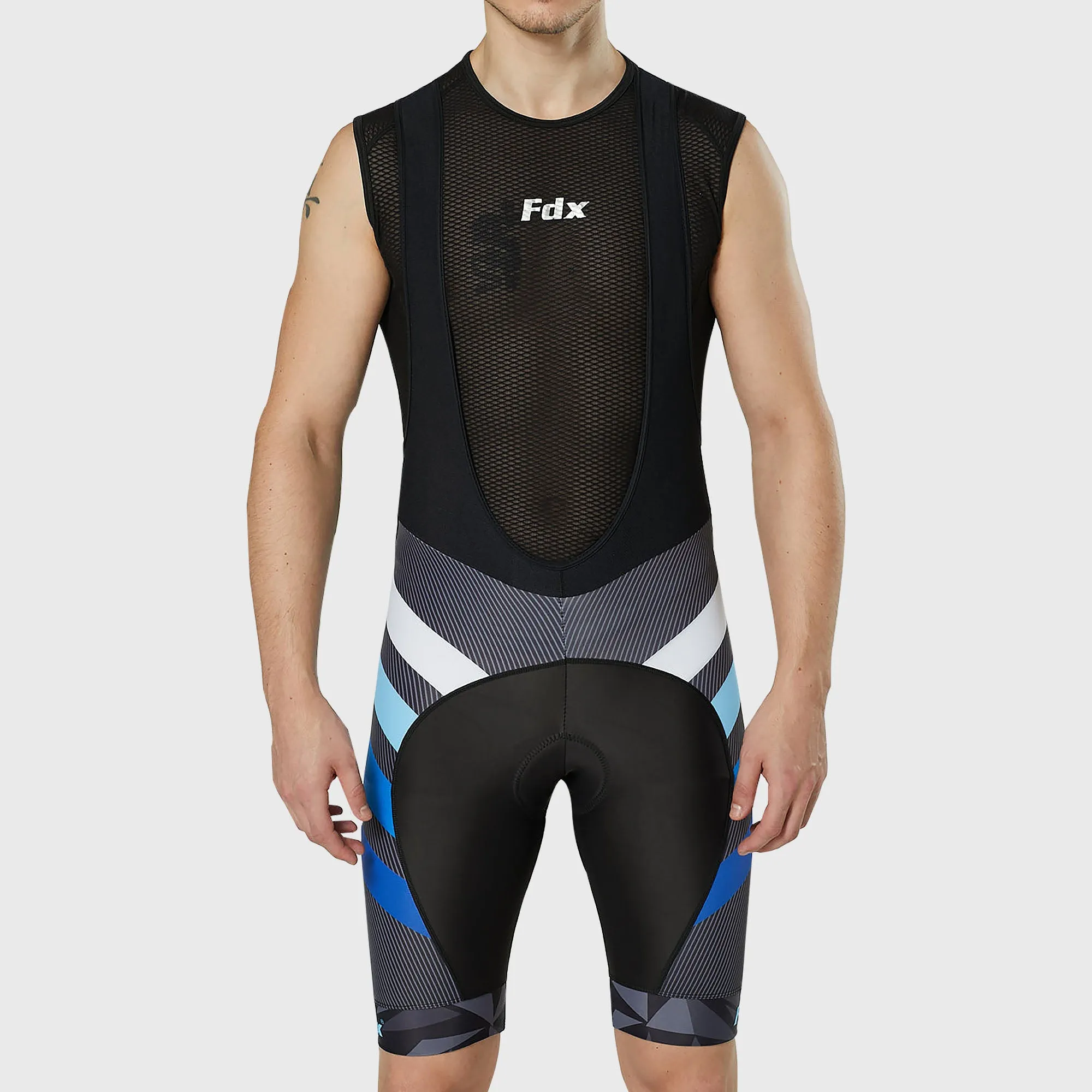 Fdx Equin Blue Men's & Boy's Padded Summer Cycling Bib Shorts