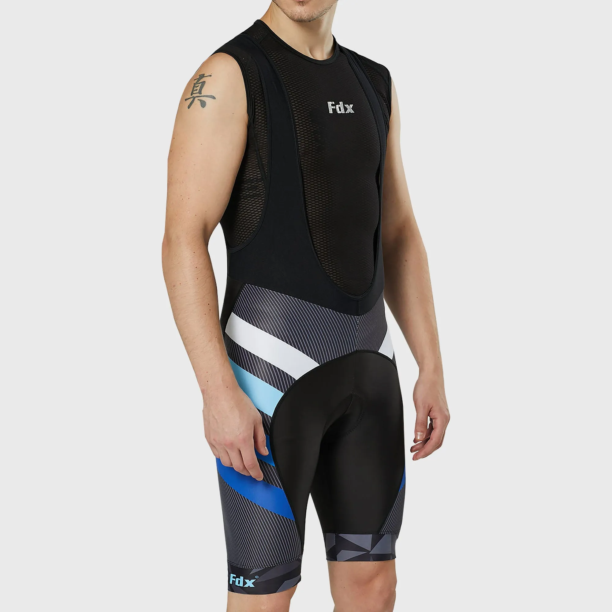 Fdx Equin Blue Men's & Boy's Padded Summer Cycling Bib Shorts