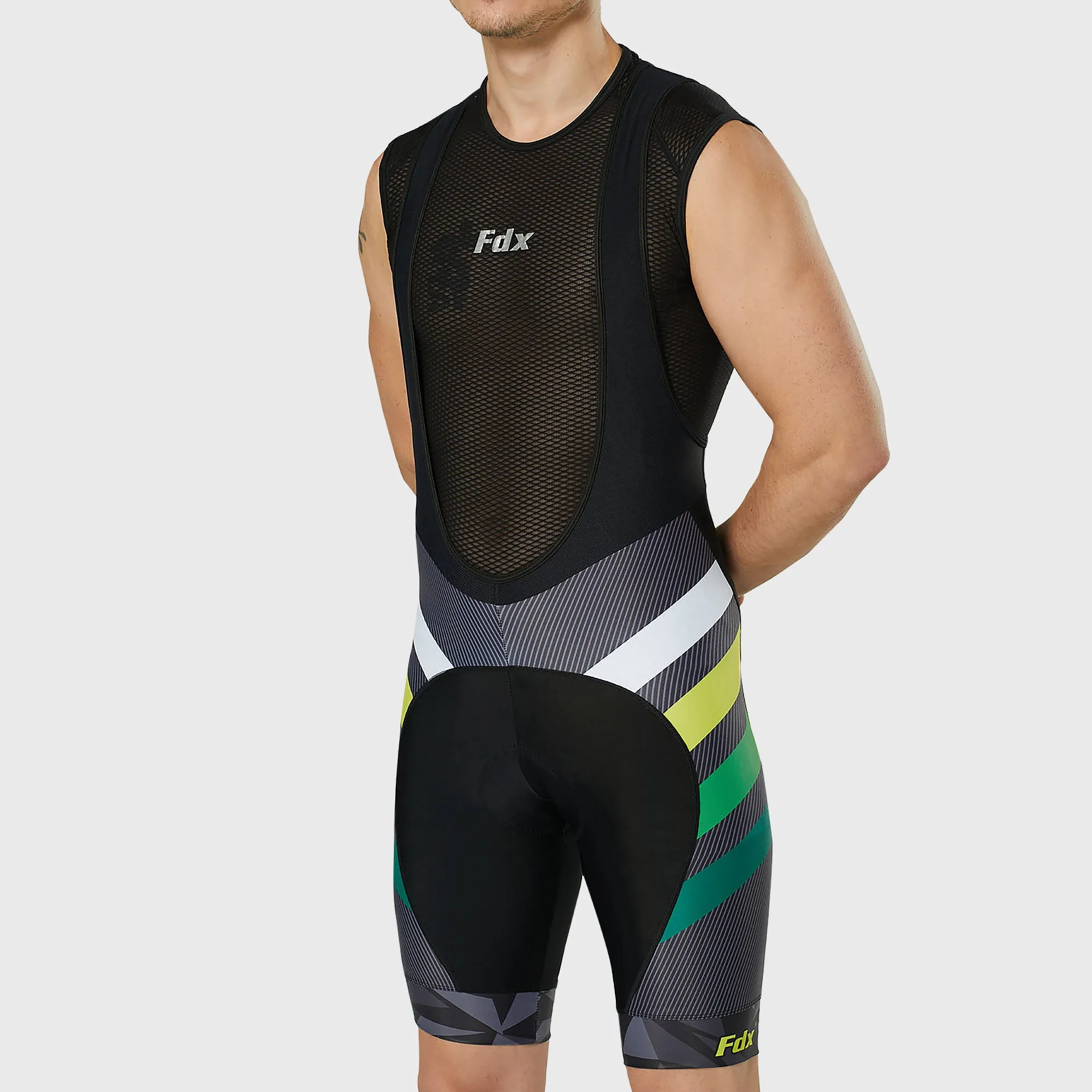 Fdx Equin Yellow Men's & Boy's Padded Summer Cycling Bib Shorts