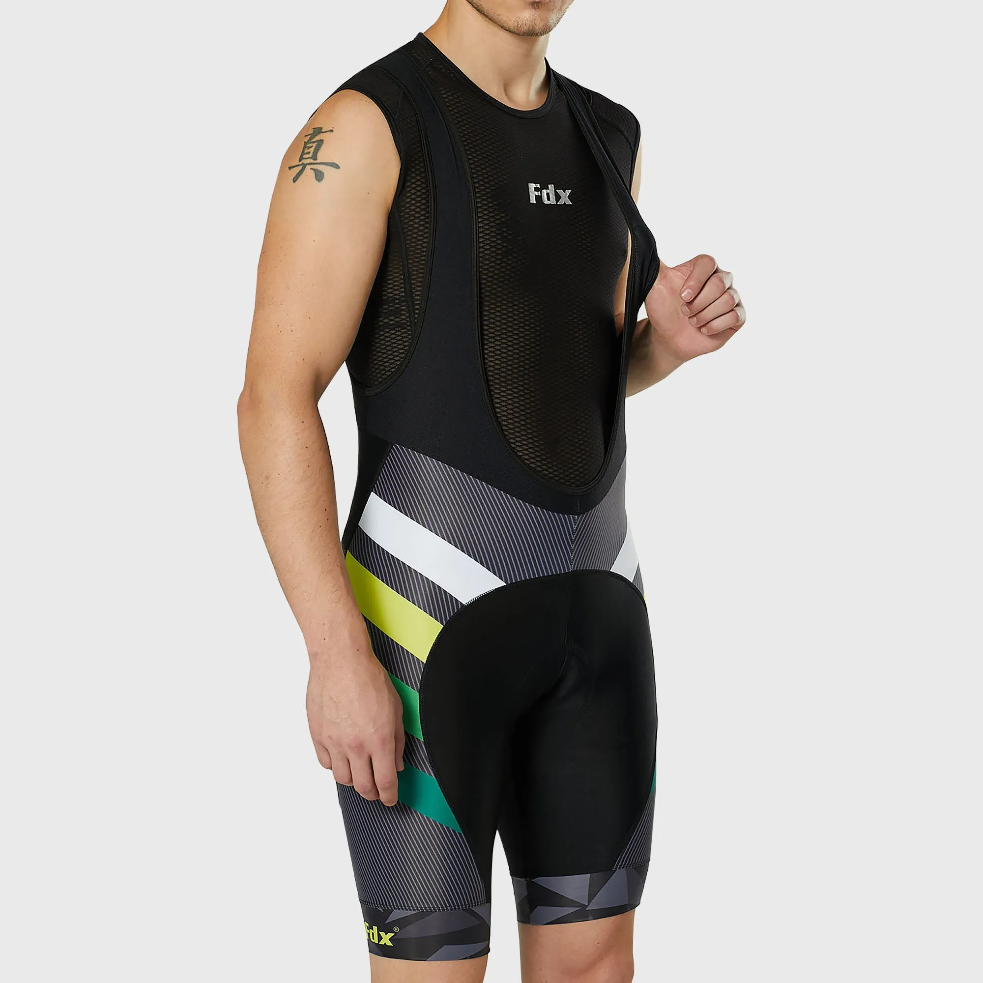 Fdx Equin Yellow Men's & Boy's Padded Summer Cycling Bib Shorts