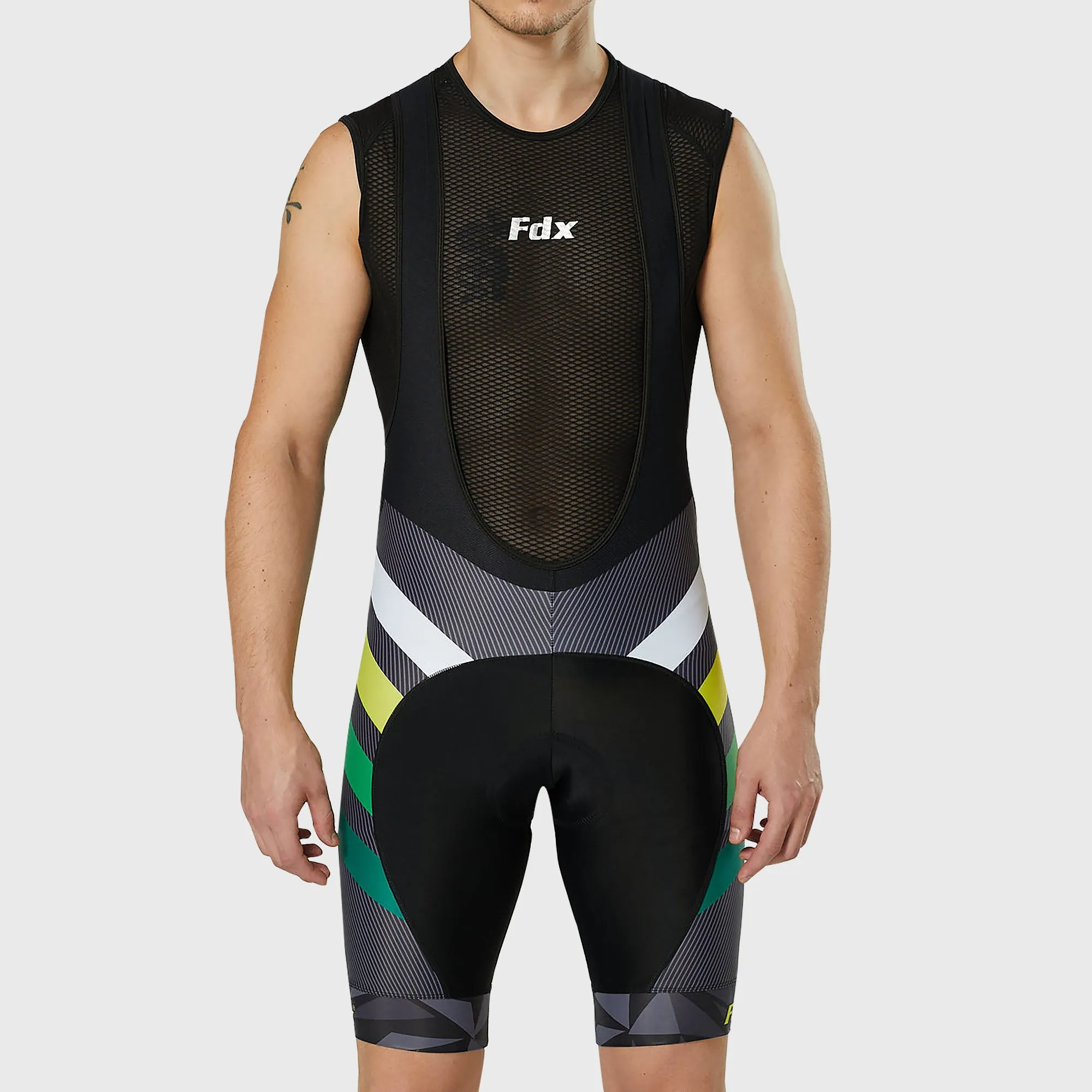 Fdx Equin Yellow Men's & Boy's Padded Summer Cycling Bib Shorts