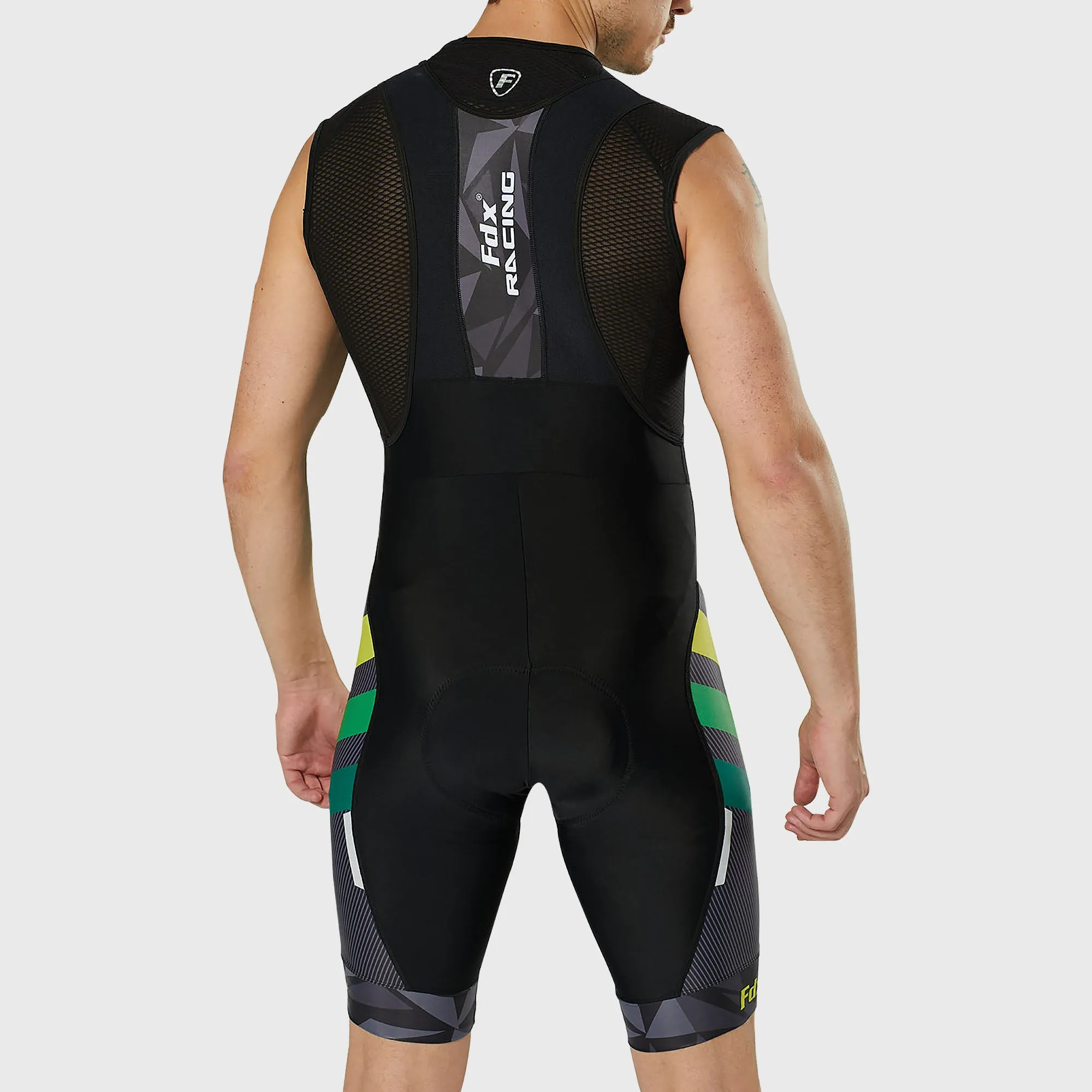 Fdx Equin Yellow Men's & Boy's Padded Summer Cycling Bib Shorts
