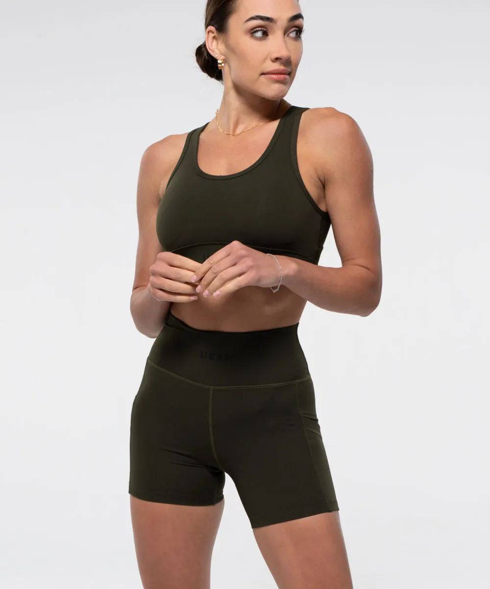 FIERCE 4 in. Mid Short in Olive