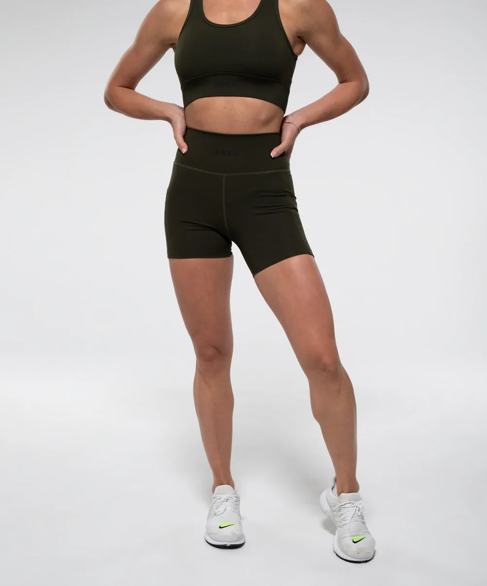 FIERCE 4 in. Mid Short in Olive