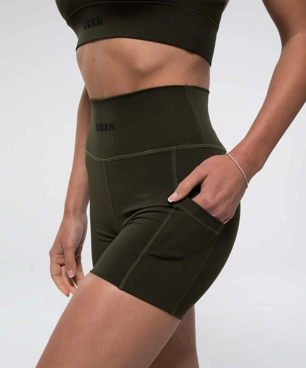 FIERCE 4 in. Mid Short in Olive