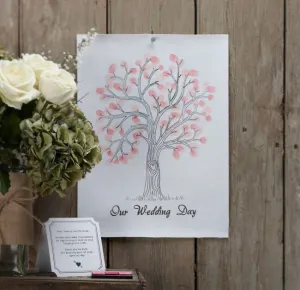 Finger Print Tree  Alternative Guest Book