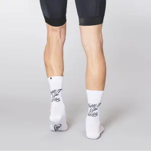 Fingerscrossed x Shut Up Legs Socks - White