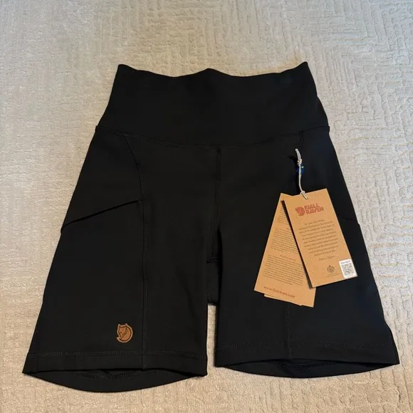 FJALLRAVEN ABISKO 6&quot; SHORTS TIGHTS Hiking Running shorts High-Waisted Shorts XS