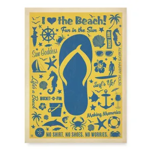 Flip Flop Pattern Artisan Tapestry Canvas 40x48,6cr466350
