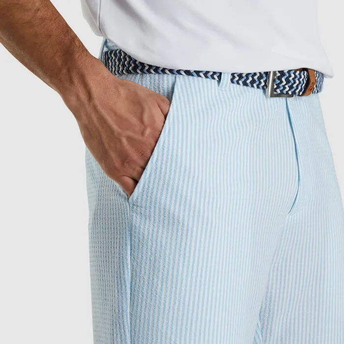 FootJoy Limited Edition Seersucker 10 Inch Inseam Stripe Shorts