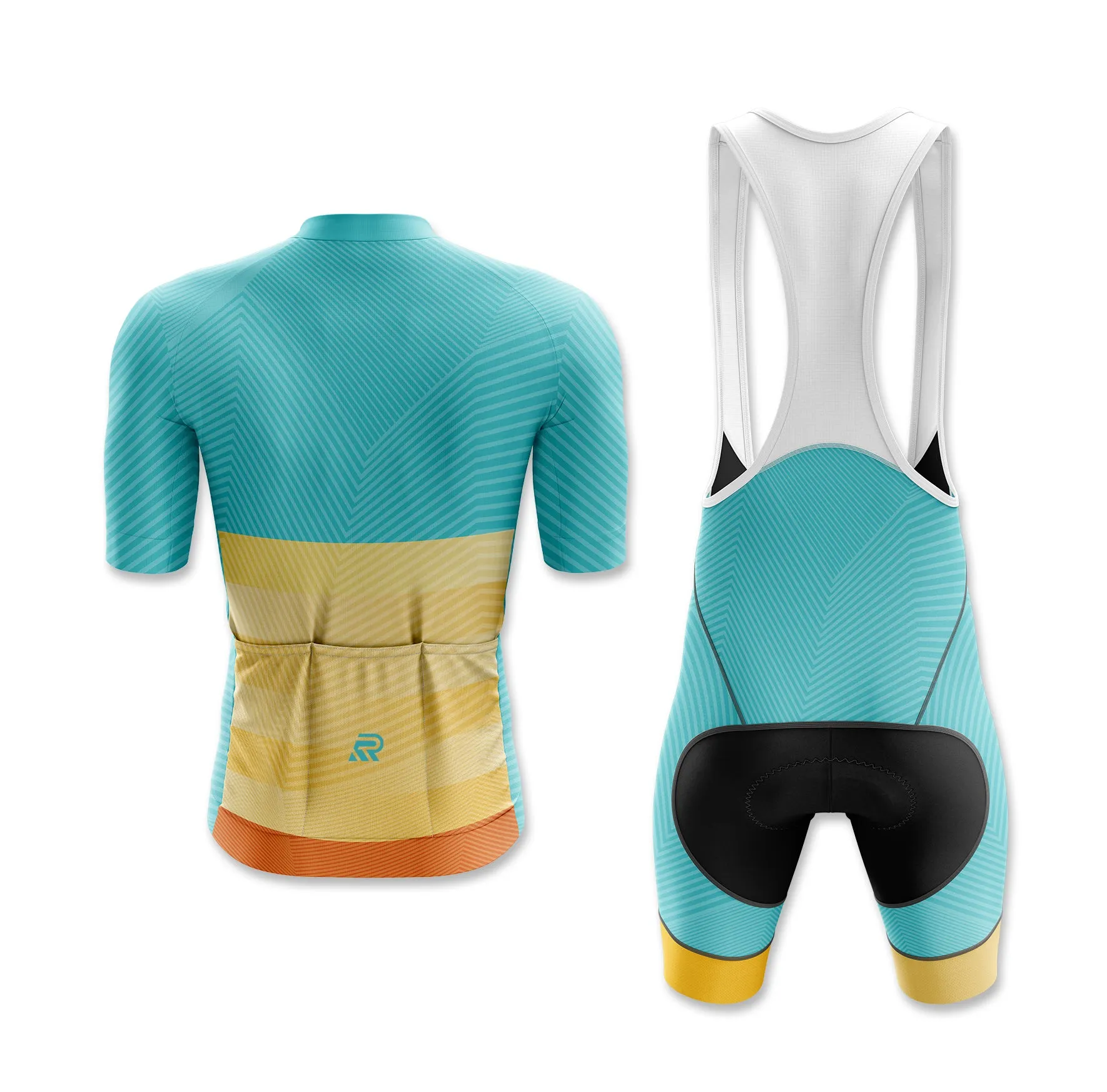 Fountain Blue Hybrid Cycling Jersey