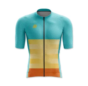 Fountain Blue Hybrid Cycling Jersey