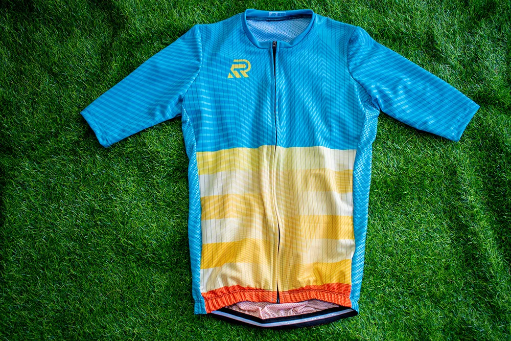 Fountain Blue Hybrid Cycling Jersey