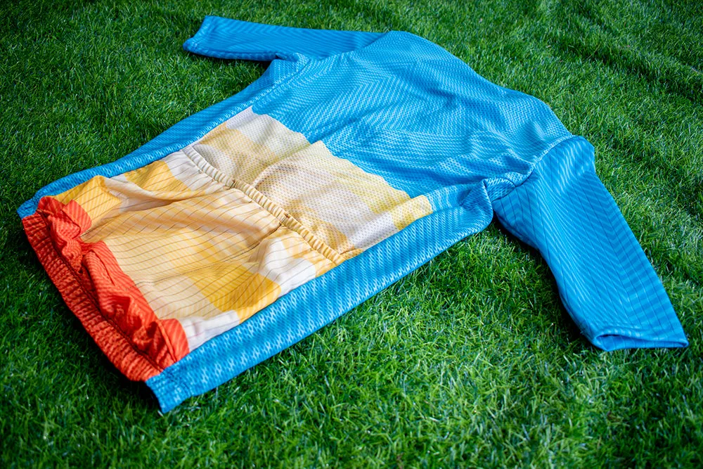 Fountain Blue Hybrid Cycling Jersey