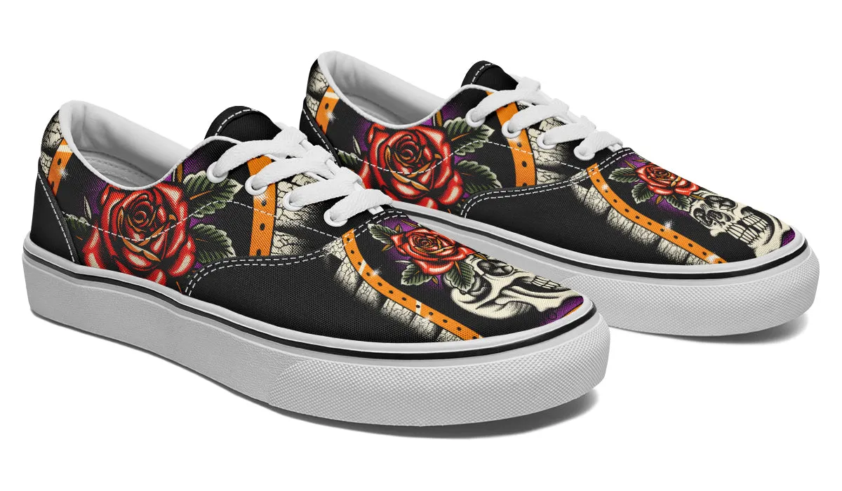 Furio Rose Skull Classic Shoes