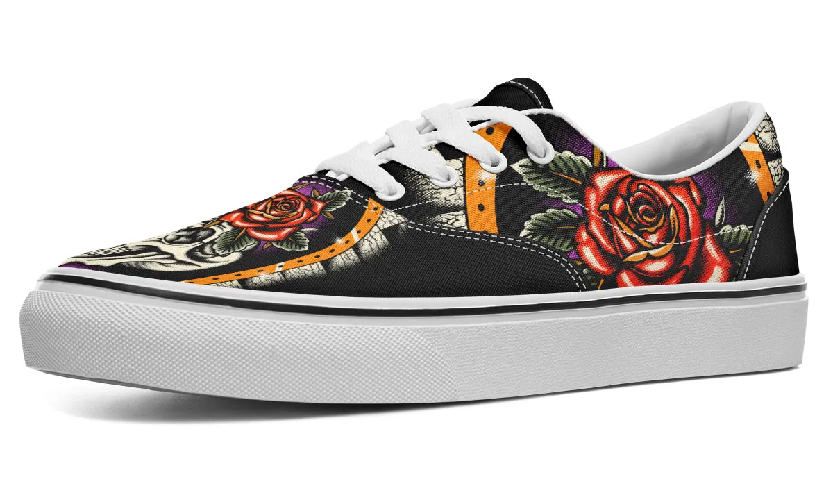 Furio Rose Skull Classic Shoes