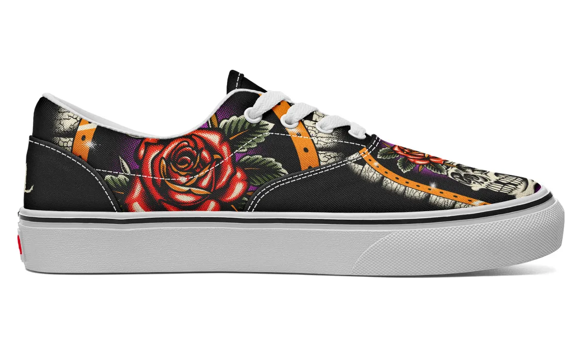 Furio Rose Skull Classic Shoes