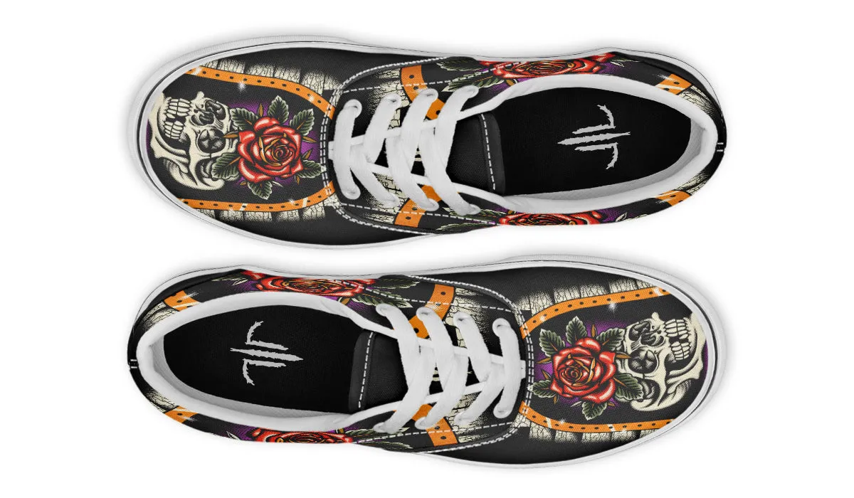 Furio Rose Skull Classic Shoes