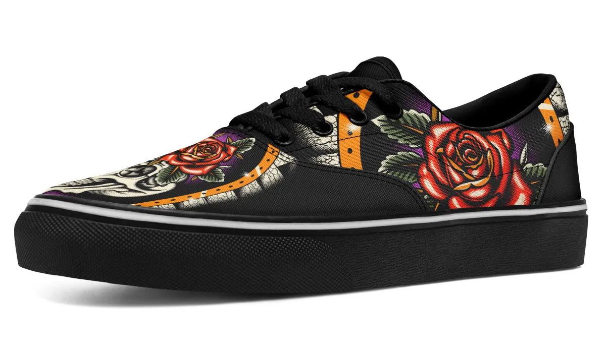Furio Rose Skull Classic Shoes