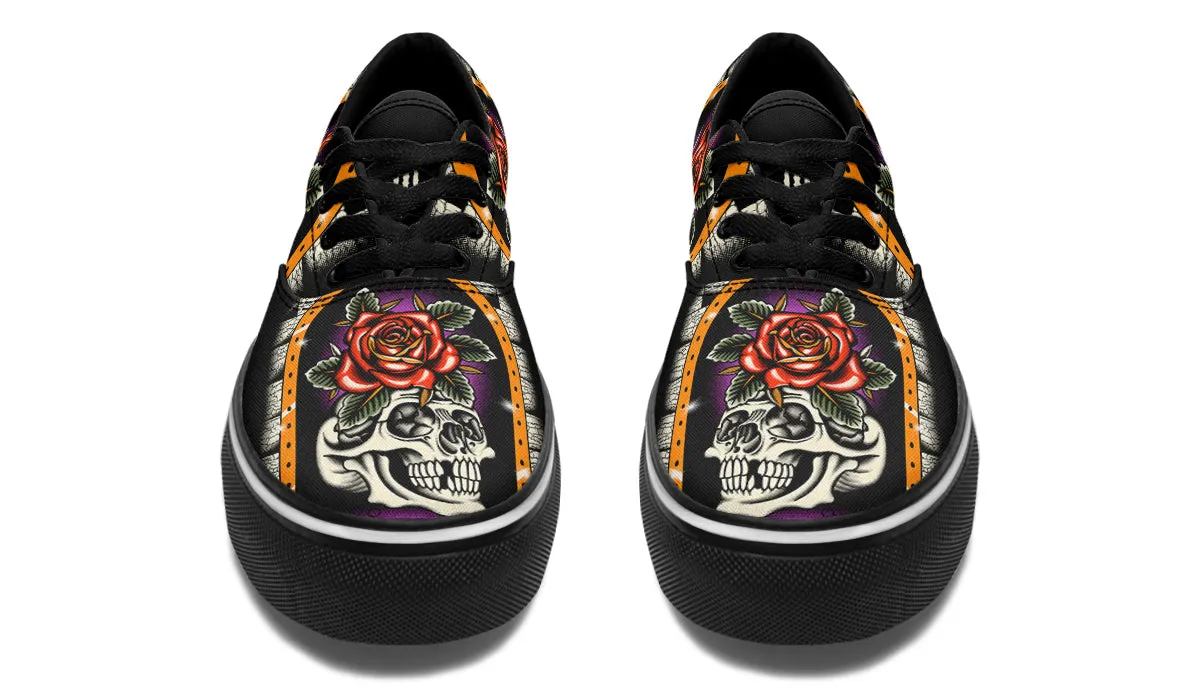 Furio Rose Skull Classic Shoes