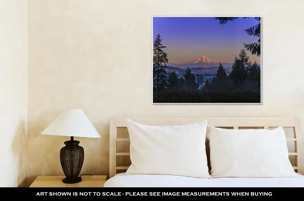 Gallery Wrapped Canvas, Mount Hood At Sunset