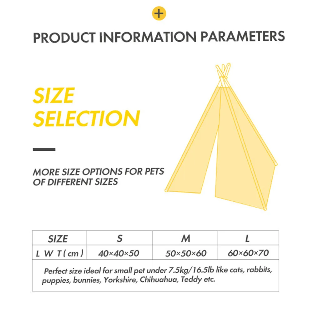 Game House Foldable White Dog Cat Tent with Sleeping Mat for Indoor Outdoor Pet Travel Supplies