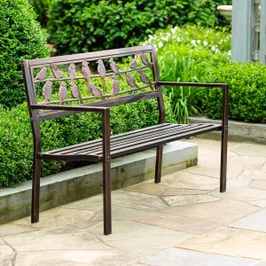 Garden Metal Bench, Birds on a Wire,pha247