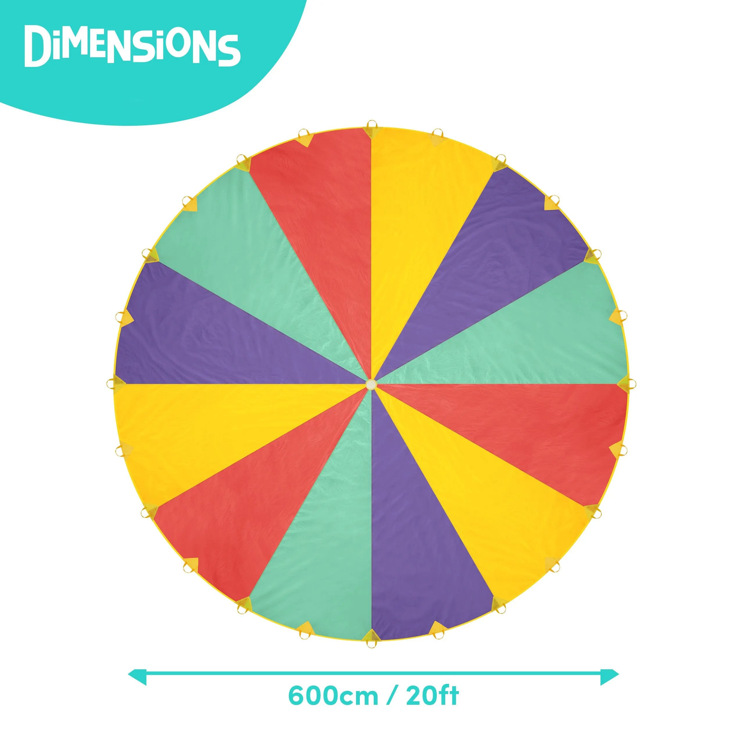 Giant Colourful Play Parachute 20ft
