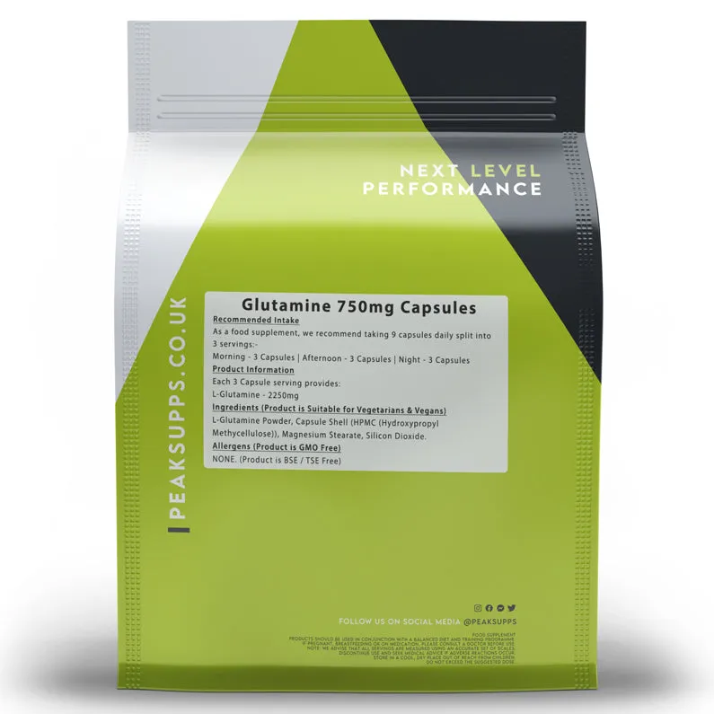 Glutamine 750mg Capsules