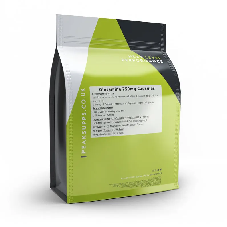 Glutamine 750mg Capsules