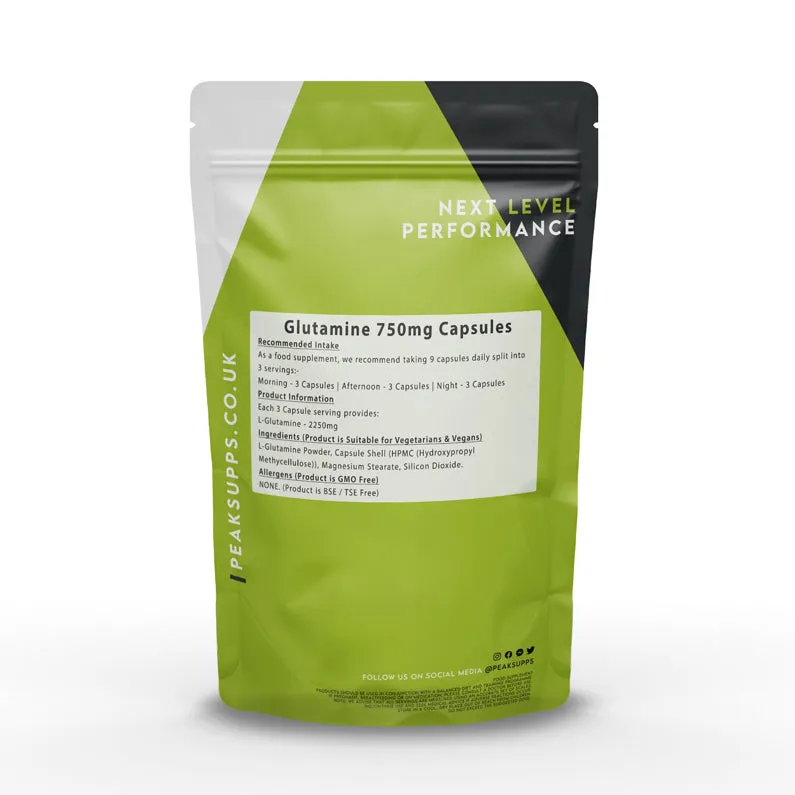 Glutamine 750mg Capsules