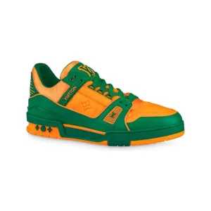 Green Orange Monogram Trainer