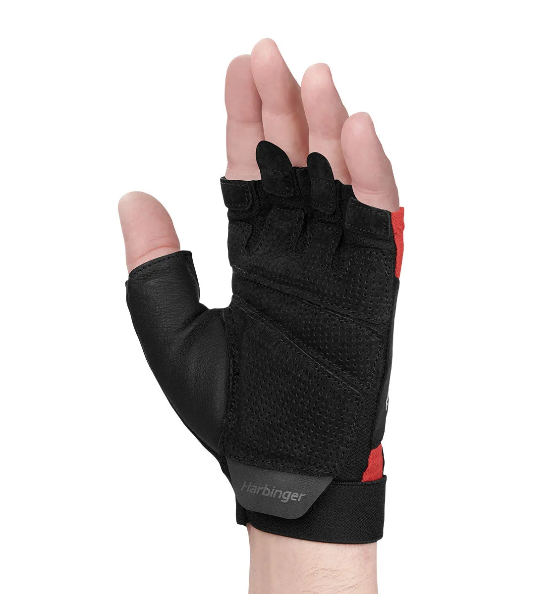 Harbinger FlexFit Weight Lifting Gloves - Black/Red