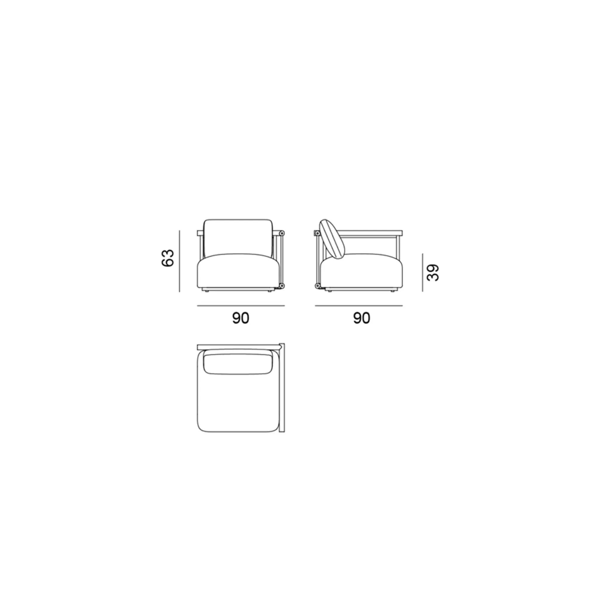 Hashi Outdoor Modular Sofa