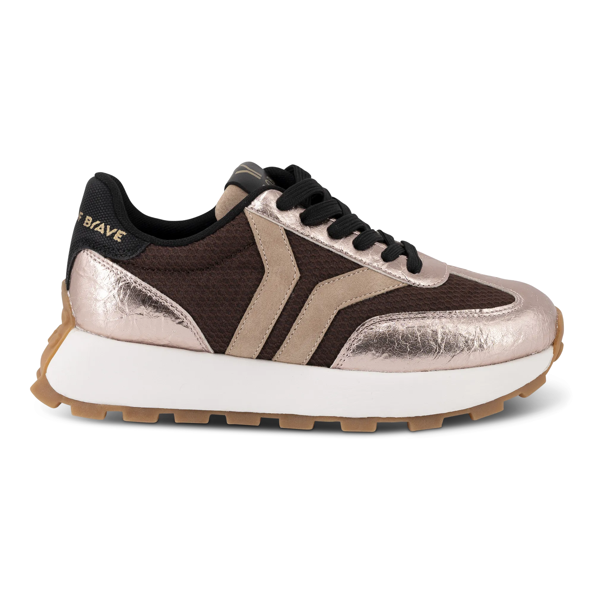 Hope Womens Sneaker in cherry-black with pink wing