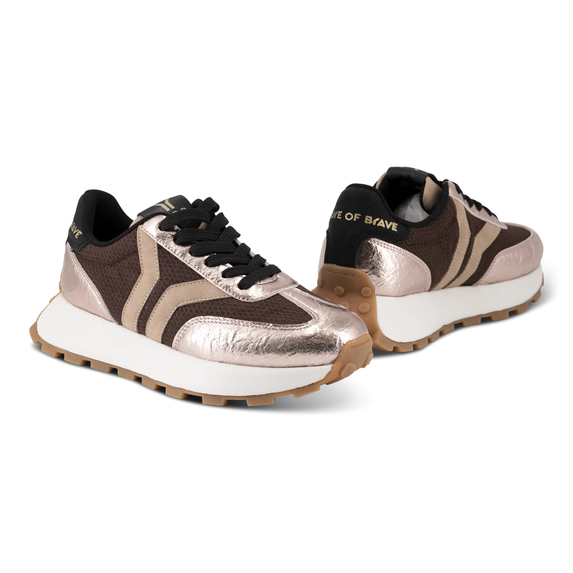 Hope Womens Sneaker in cherry-black with pink wing