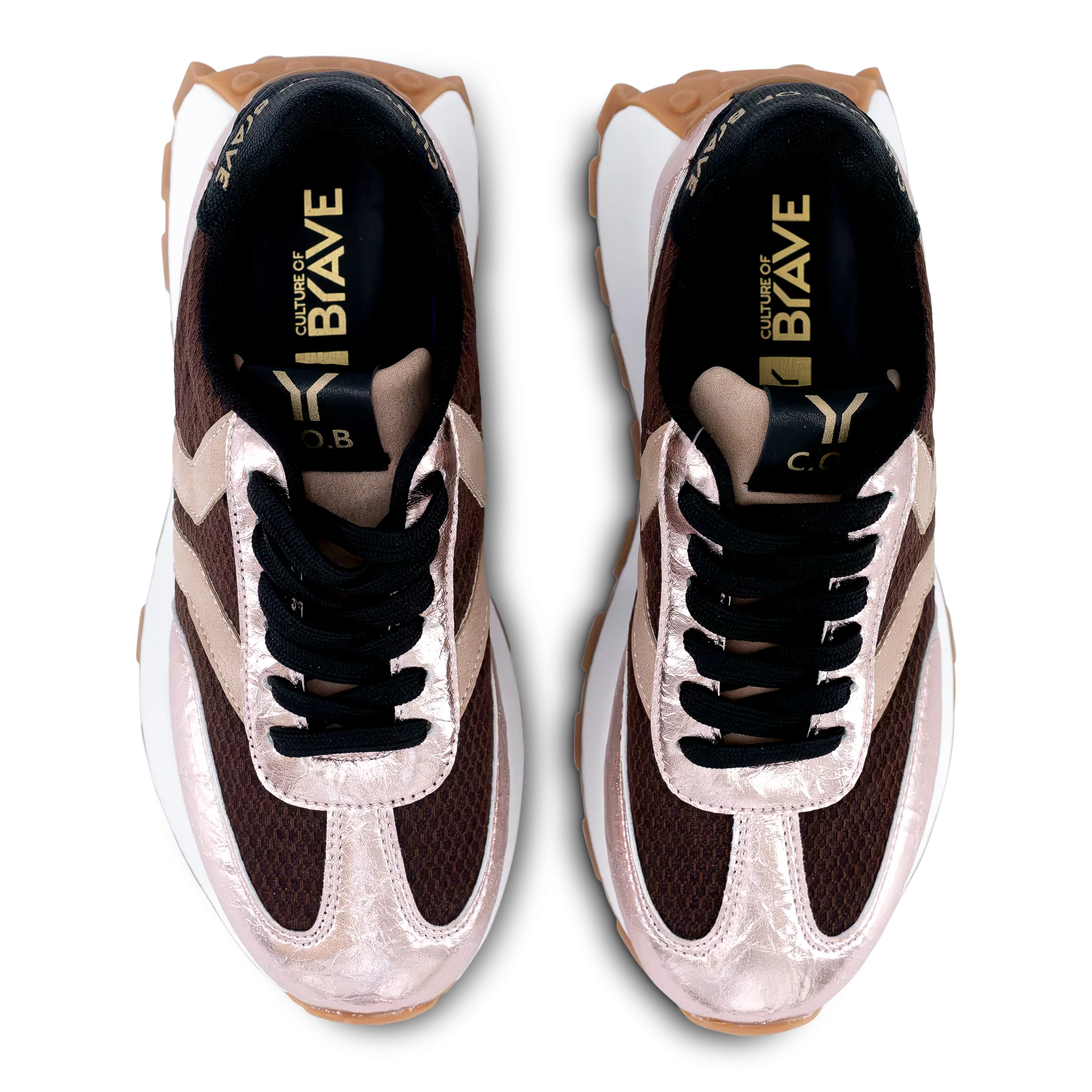 Hope Womens Sneaker in cherry-black with pink wing