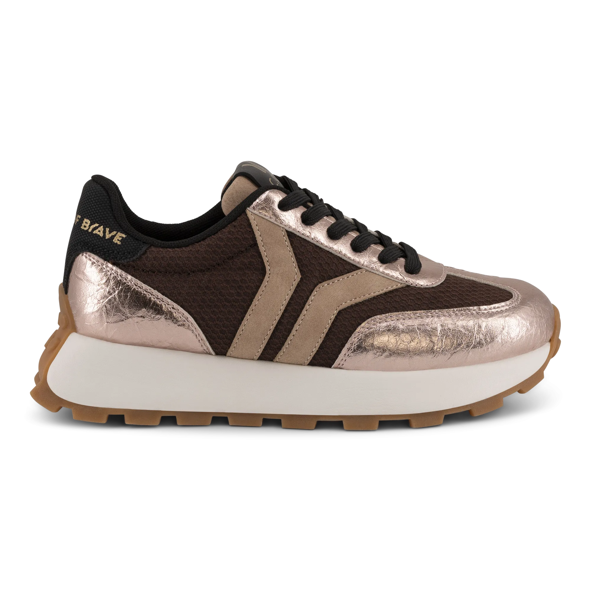 Hope Womens Sneaker in cherry-black with pink wing