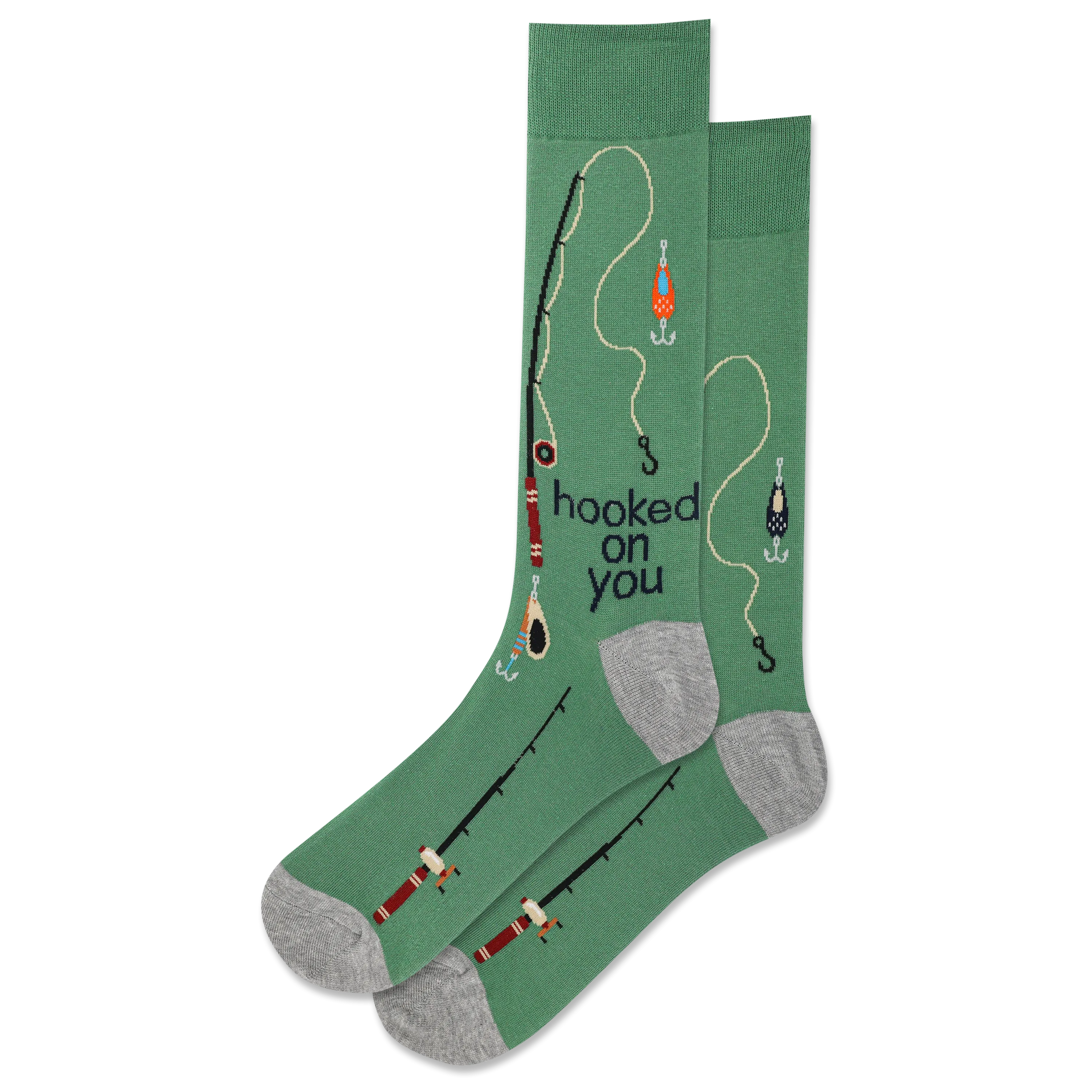 HOTSOX Men's Hooked on You Crew Sock