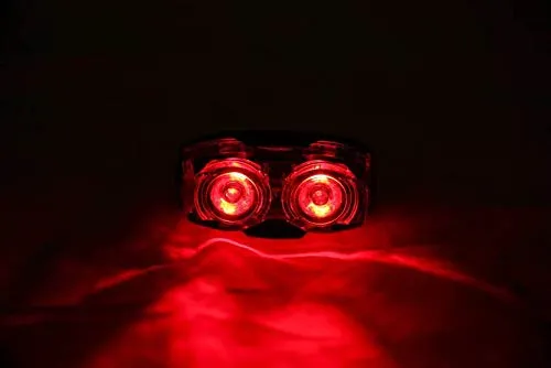 Inditradition Bicycle 2-in-1 Flash Tail Light | Inbuilt 2 Laser & 5 LEDs, Multi-Functional 7 Modes (Red)