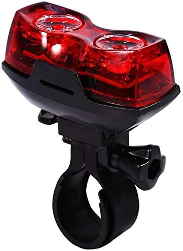 Inditradition Bicycle 2-in-1 Flash Tail Light | Inbuilt 2 Laser & 5 LEDs, Multi-Functional 7 Modes (Red)
