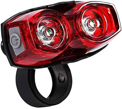 Inditradition Bicycle 2-in-1 Flash Tail Light | Inbuilt 2 Laser & 5 LEDs, Multi-Functional 7 Modes (Red)