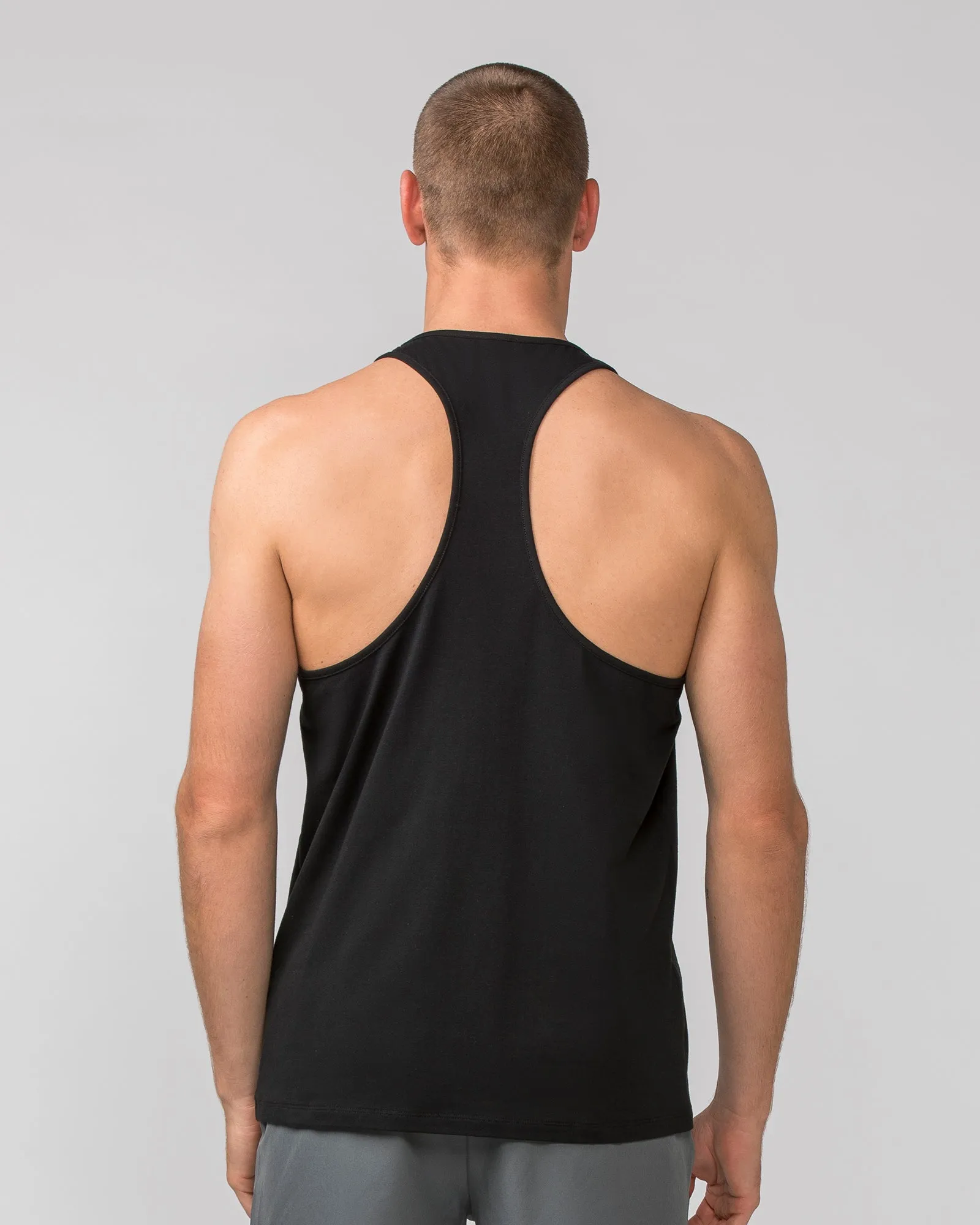 Infinite Y Back Singlet - Black