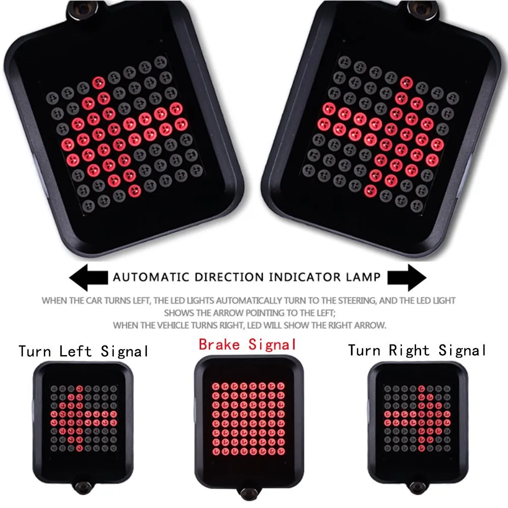 Intelligent LED Waterproof USB Rechargeable Bicycle Turn Signal Lights