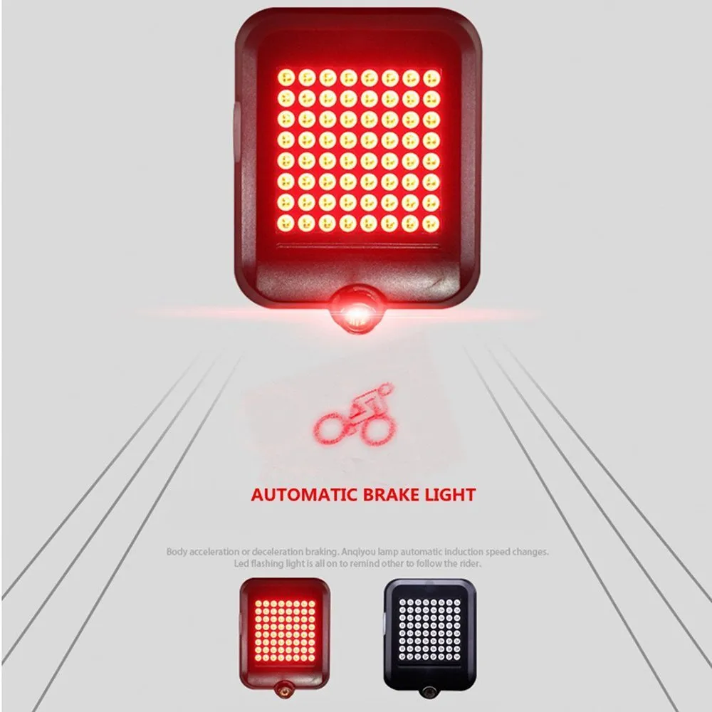 Intelligent LED Waterproof USB Rechargeable Bicycle Turn Signal Lights