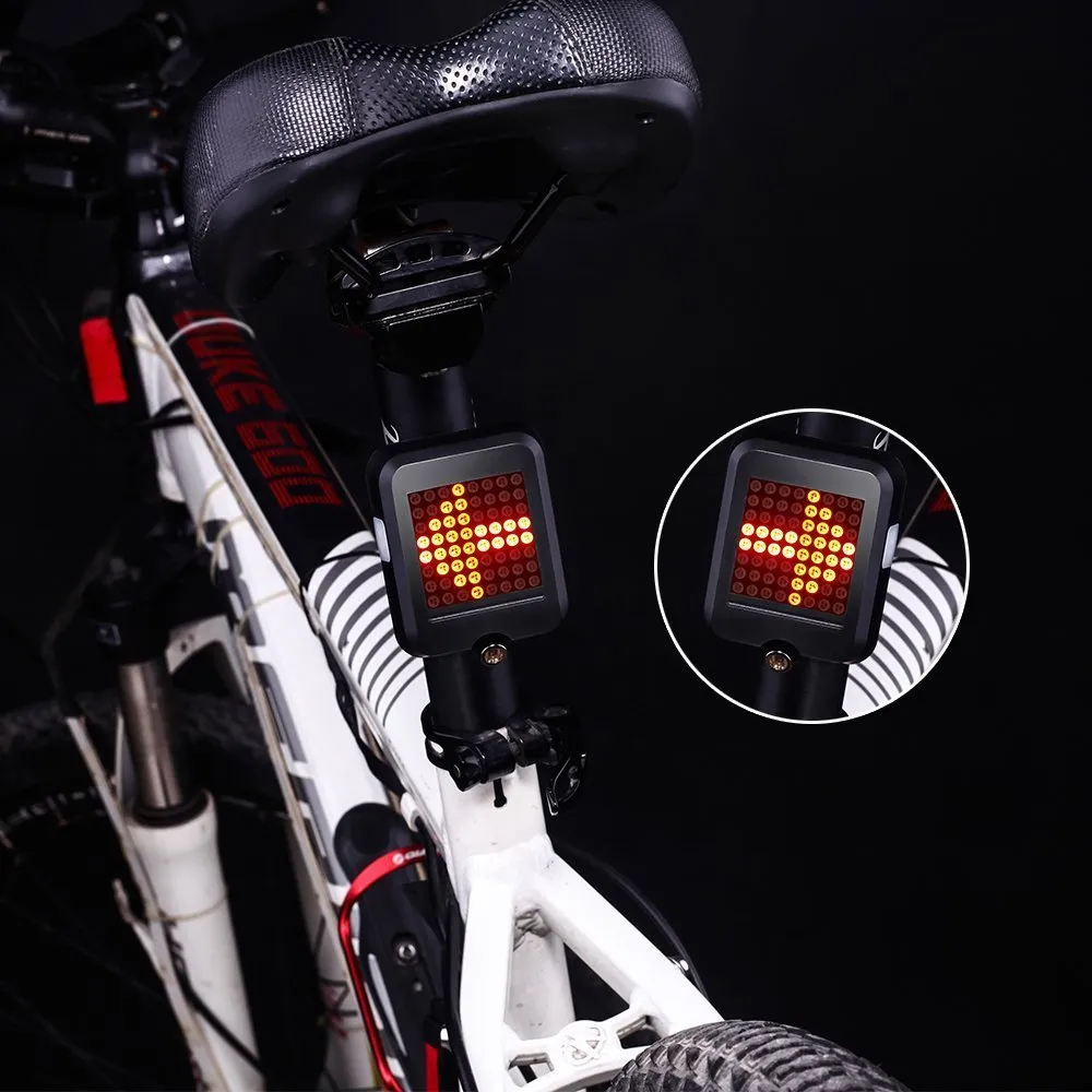 Intelligent LED Waterproof USB Rechargeable Bicycle Turn Signal Lights