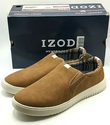 Izod Jackson Men's Slip On Casual Shoe - Brown