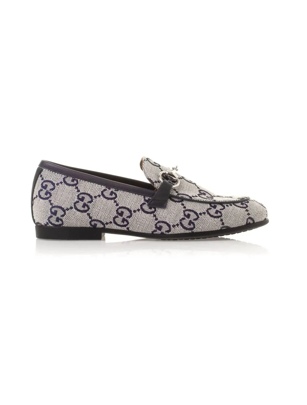 J JORDAAN MOCCASIN GG CANVAS,GARDENIA-BLU/BLU