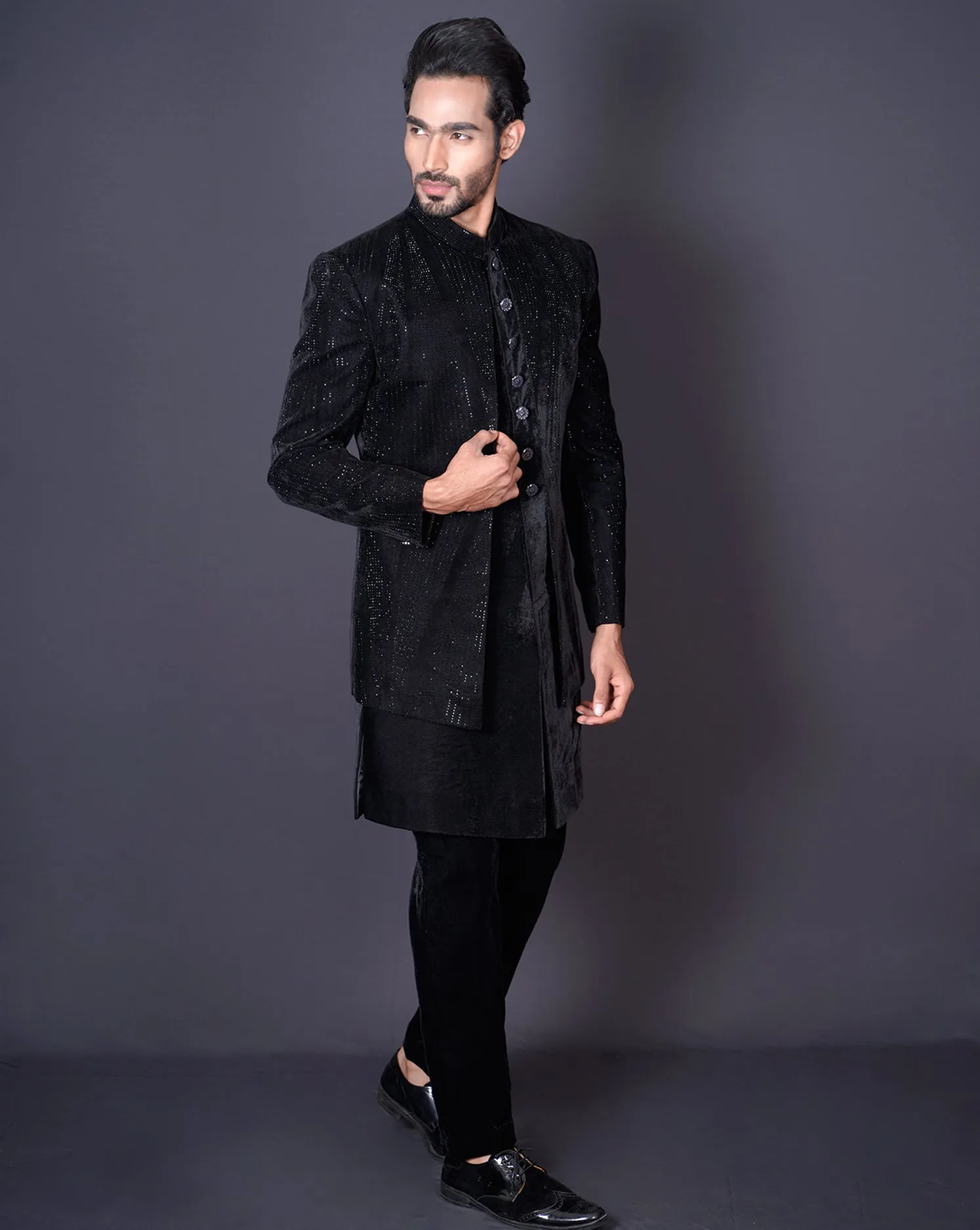 Jacket Black Sherwani