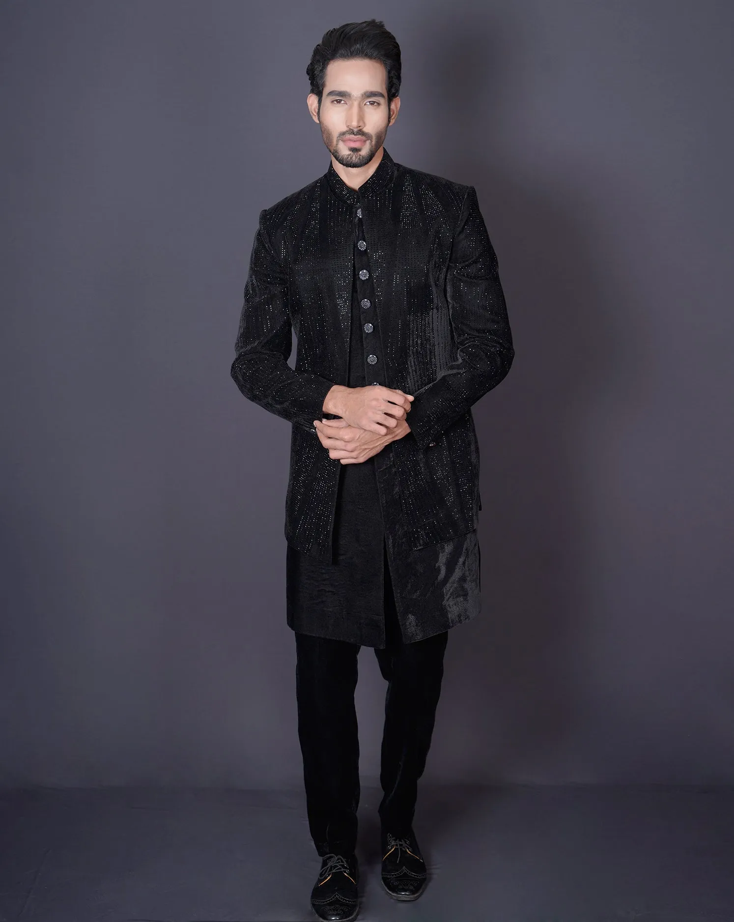 Jacket Black Sherwani